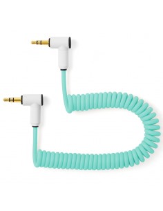 MyVolts Candycords ACV3SB Cable rizado minijack-minijack acodados Volca/Pocket Operator Verde