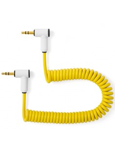 MyVolts Candycords ACV3YE Cable rizado minijack-minijack acodados Volca/Pocket Operator Amarillo