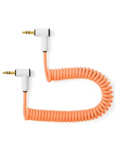 MyVolts Candycords ACV3PE Cable rizado minijack-minijack acodados Volca/Pocket Operator Naranja