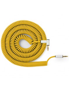 MyVolts Candycords ACV4YE Cable rizado minijack a minijack acodado Amarillo