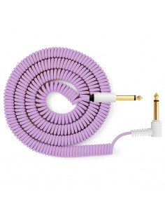 MyVolts Candycords ACV7PU Cable rizado Jack mono a Jack acodado Púrpura
