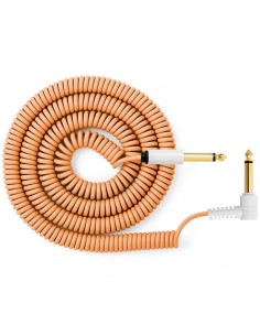 MyVolts Candycords ACV7PE Cable rizado Jack mono a Jack acodado Naranja