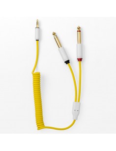 MyVolts Candycords ACV10YE Cable rizado minijack a 2 x Jack Amarillo
