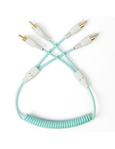 MyVolts Candycords ACV15SB Cable rizado 2 x RCA a 2 x RCA Verde