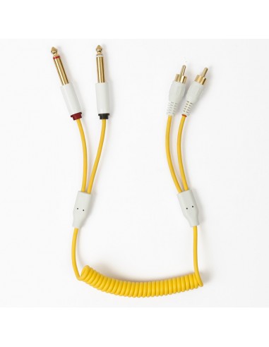 MyVolts Candycords ACV14YE Cable 2 RCA a 2 Jack mono Amarillo
