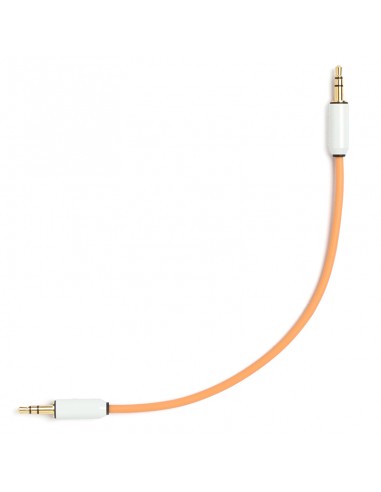 MyVolts Candycords ACV19PE Cable de audio minijack-minijack 15cm Naranja