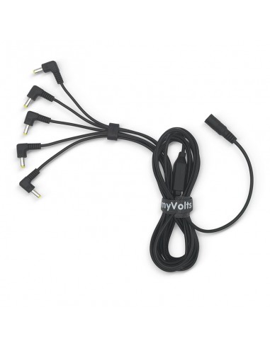 MyVolts DD731M Cable divisor de alimentación para 5 x Korg Volca Color Negro